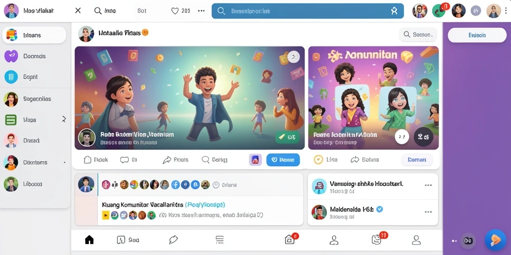 Mode multiplayer yang memungkinkan interaksi dengan teman.