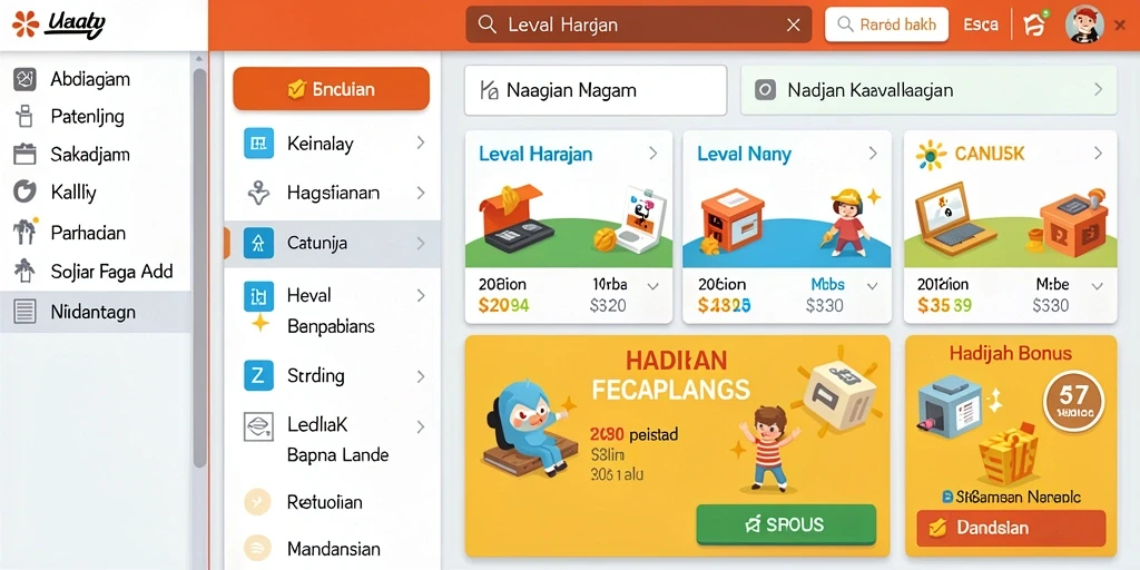 Level petualangan yang menantang dan mendebarkan.