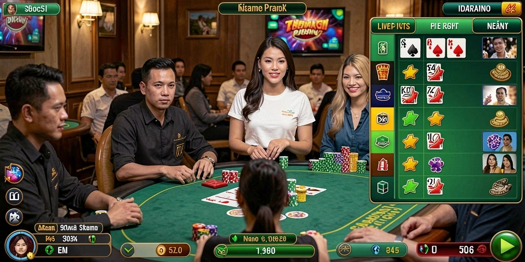 Screenshot memperlihatkan variasi tema permainan yang tersedia.