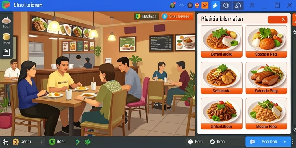 Fitur interaksi sosial yang membuat bermain semakin seru.